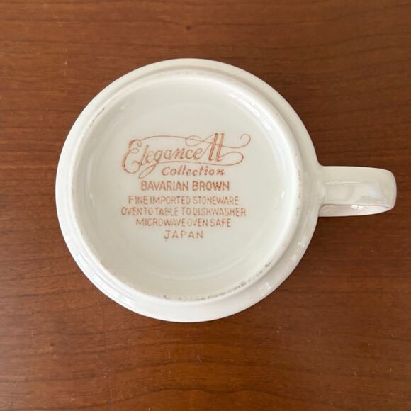 VTG Elegance II Collection Bavarian Brown Cup & Saucer | 4 Sets | 1970s | EUC - Picture 6 of 8